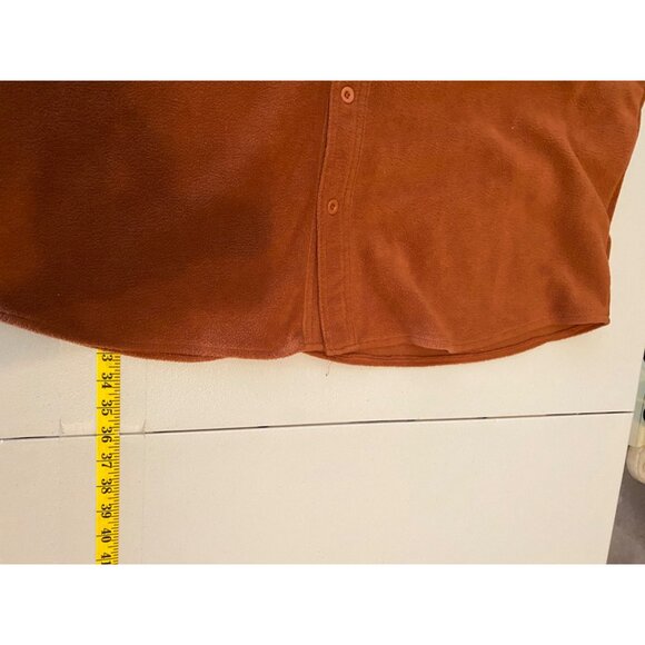 RedHead Mens  Rust Orange Fleece Button-Up Shirt With Pockets 2XL - Picture 6 of 9